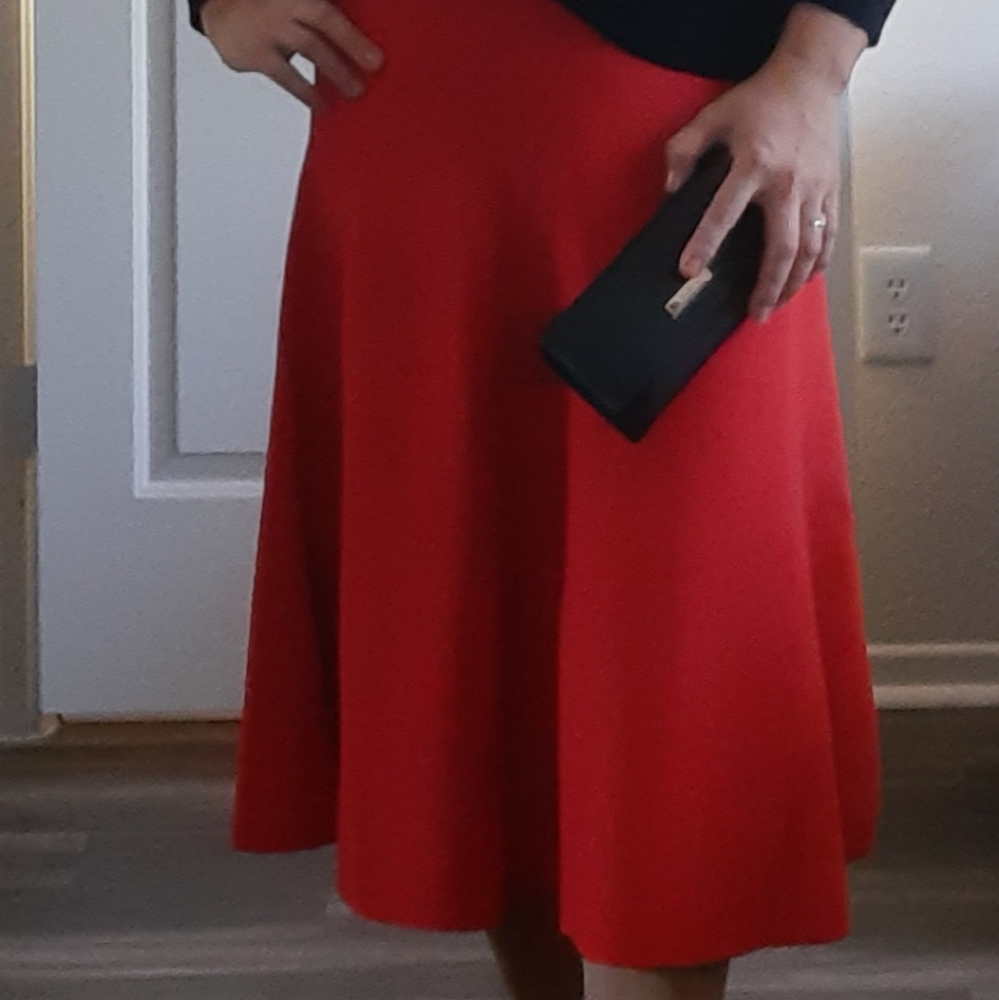 A LineROMEO & JULIET COUTURE VINTAGE RED SKIRT
